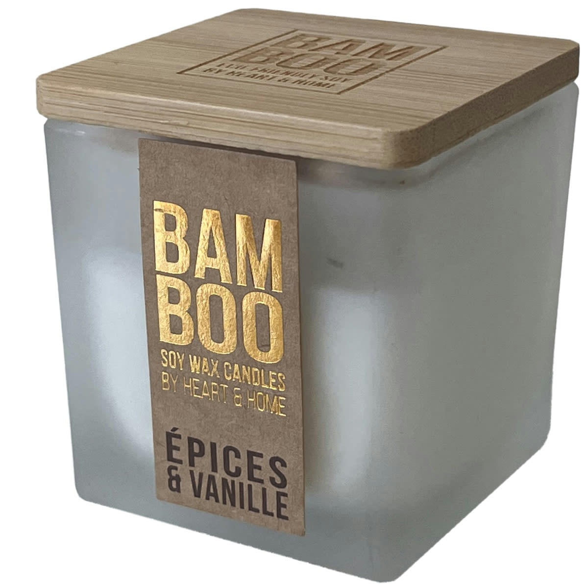 - Bougie bambou heart and home épices et vanille