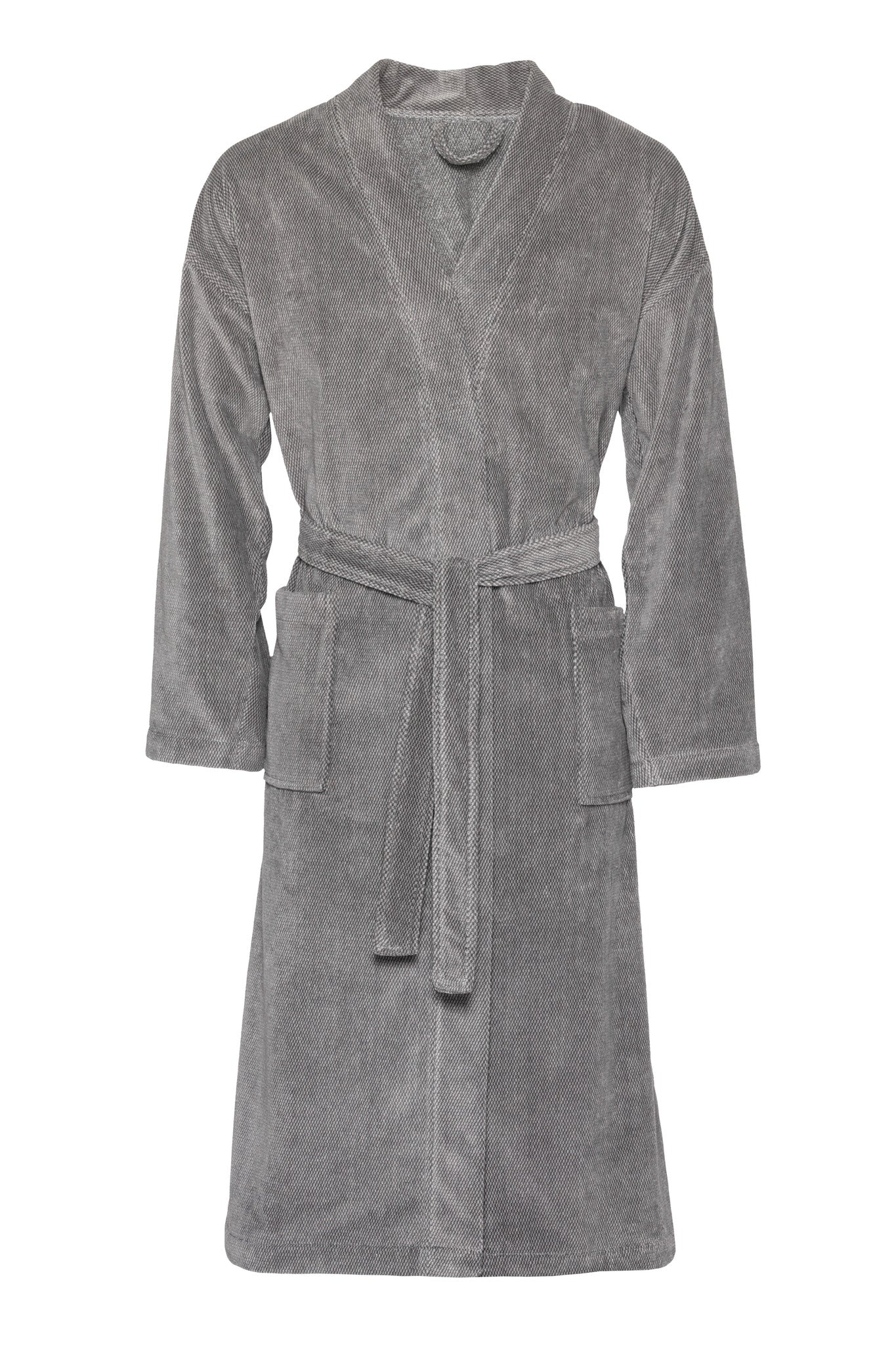 Kyoto Badjas Grey   M   Grijs   Katoen