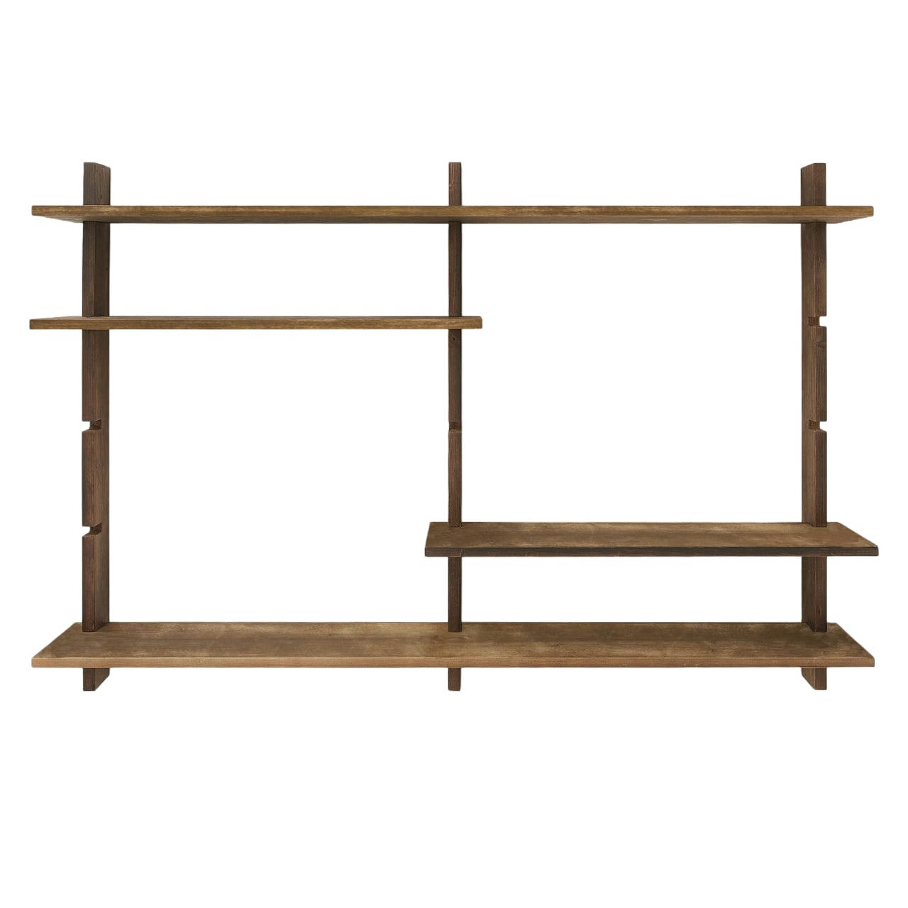 ALOMA - Etagère modulaire en bois  de couleur marron vielli