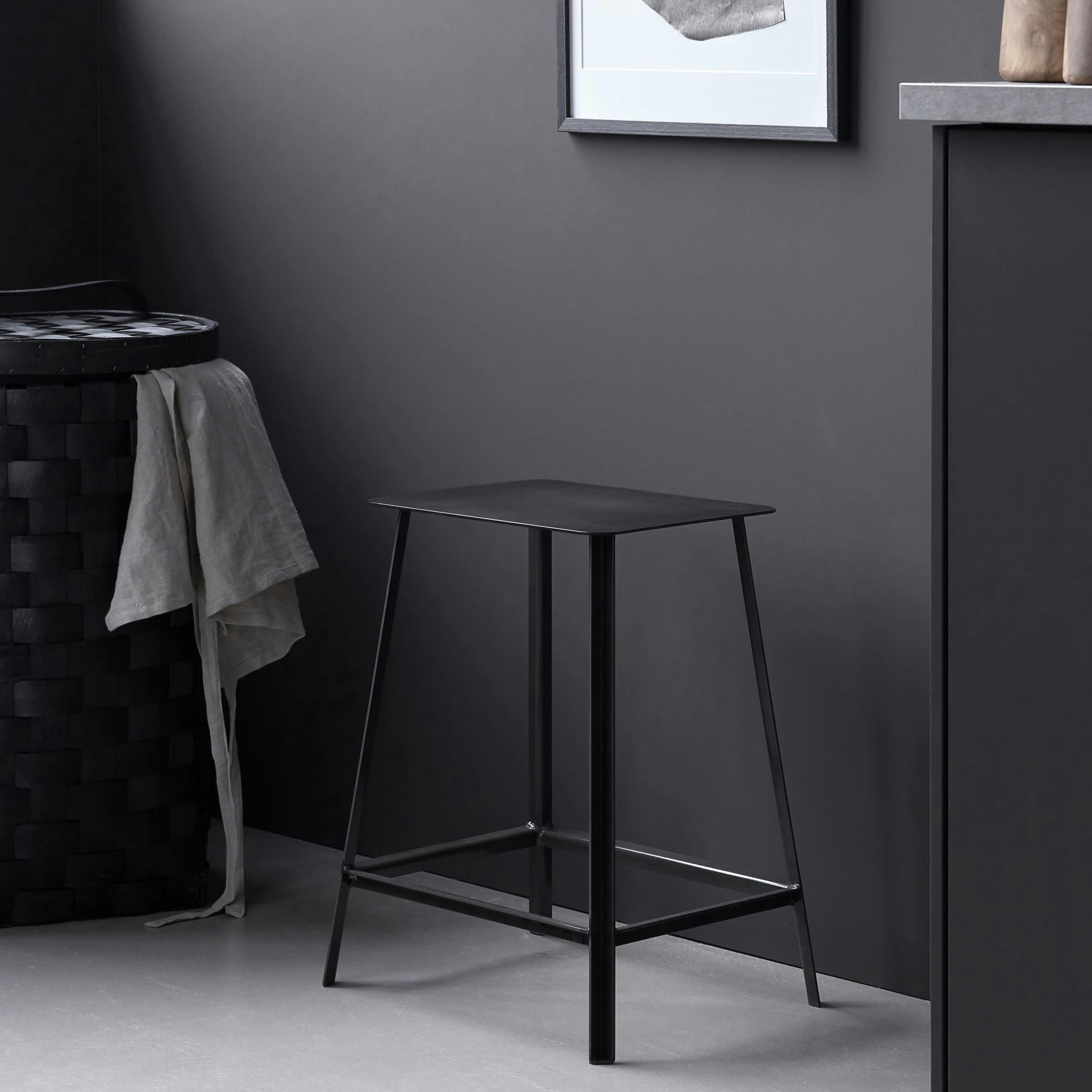 RAG - Tabouret en métal gris