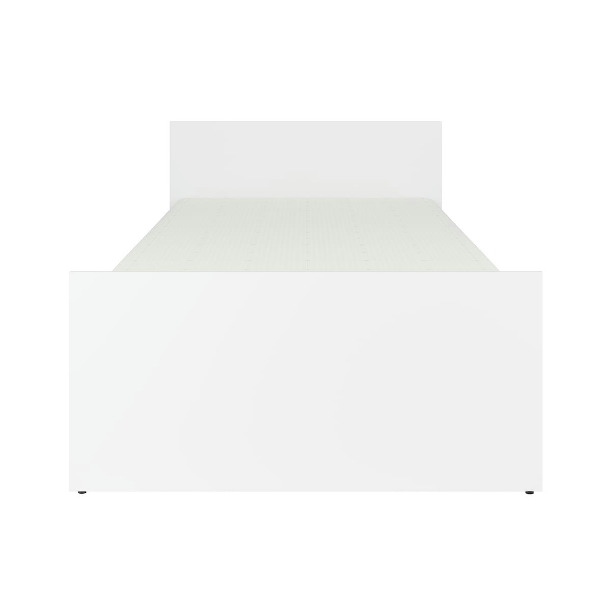 - Lit 90x200 stratifiés blanc