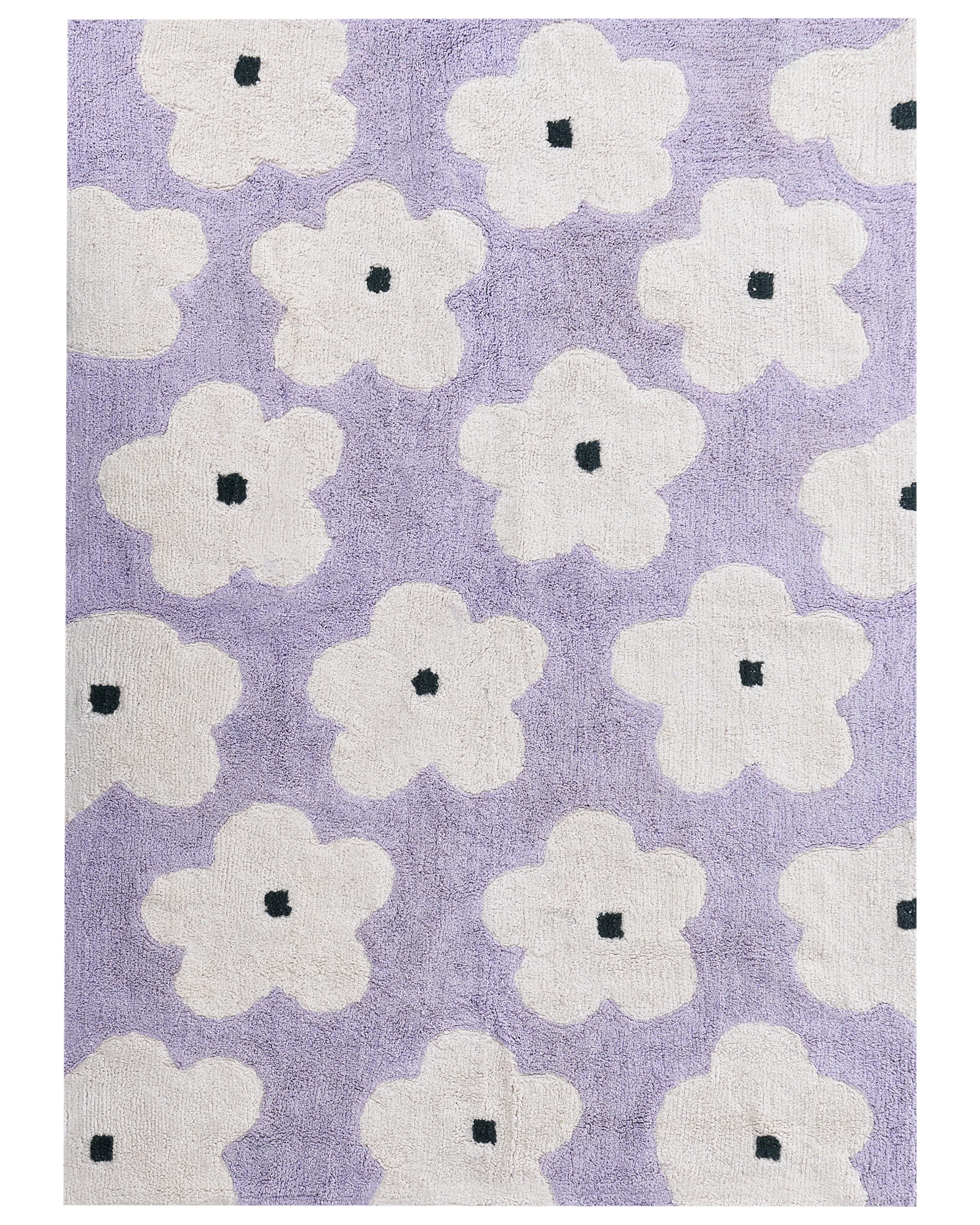 Kids Rug MOKHVA Light Violet 140 x 200 cm Cotton