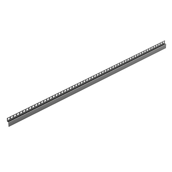 Balneo Profil de sol incliné frontal pour receveur 130 cm Gun Metal graphite en acier inoxydable