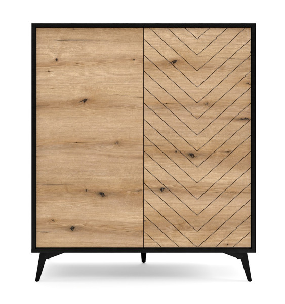Komoda DIAMO do salonu w jodełkę KD 104