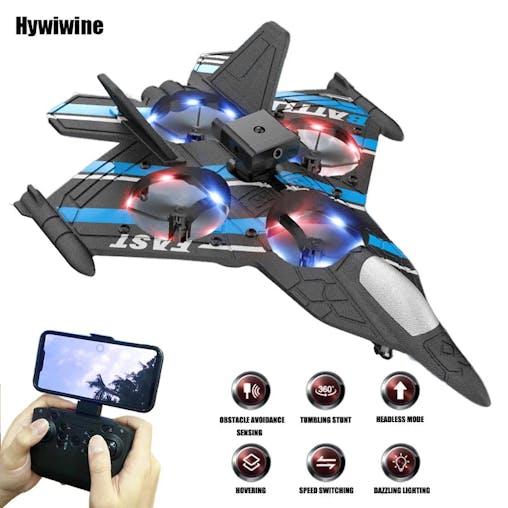 NNEOBA Remote Control Aircraft Plane with Camera & Obstacle Avoidance