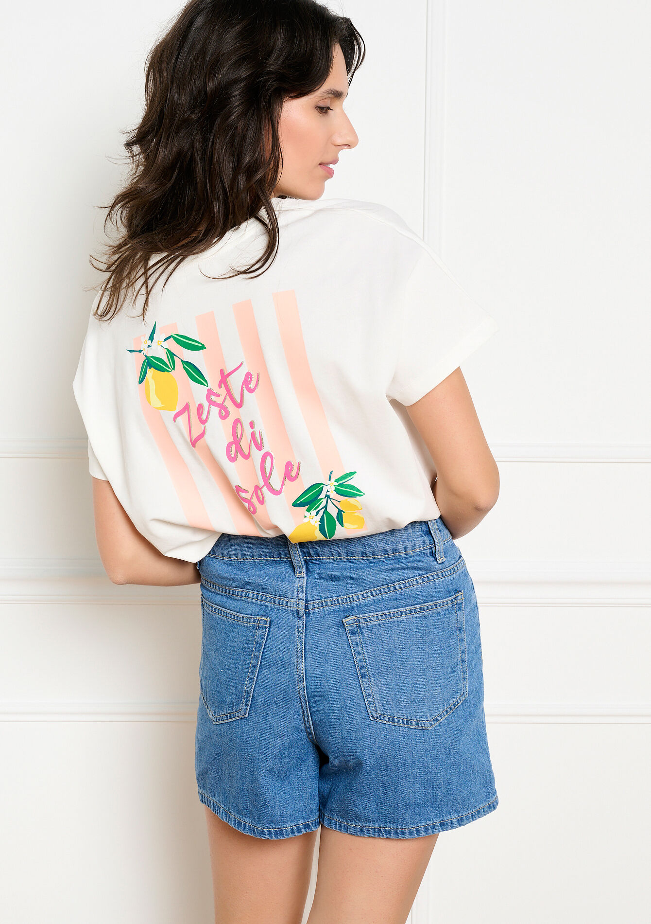 T-shirt met retroprints