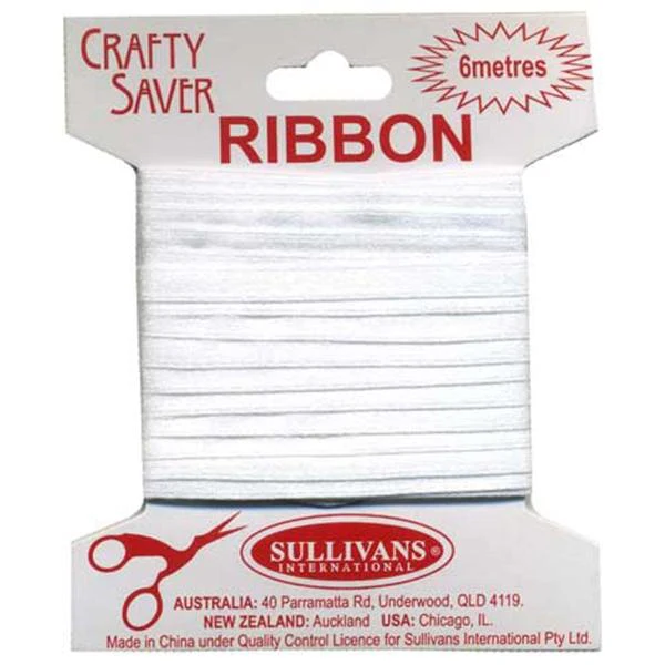 Crafty Saver Satin Ribbon, 6mm x 6m