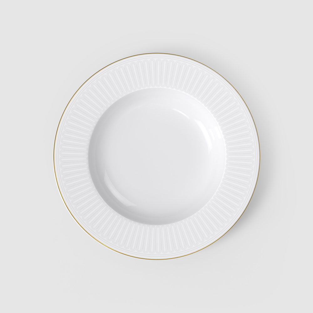 Chateau Septfontaines Soup bowl - White, 11.5'', Premium Bone Porcelain