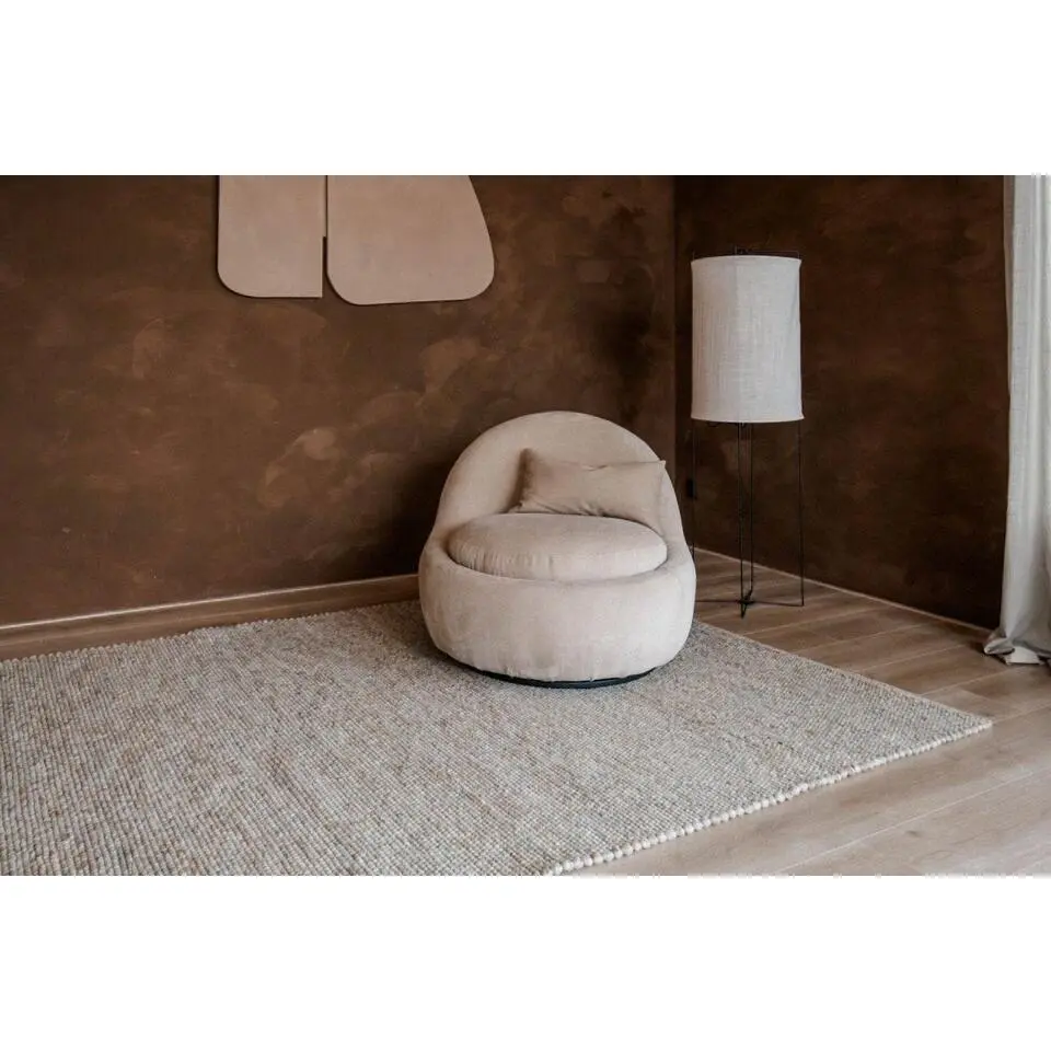 Interieur05 Wollen Vloerkleed grijs/bruin gemeleerd Vik - 340 x 240 cm