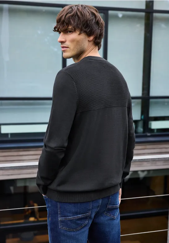 Strukturmix Pullover