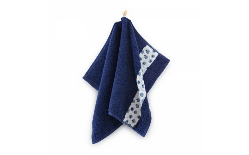 Ręcznik 30x50 Jagódki granatowy 400g/m2 frotte Zwoltex