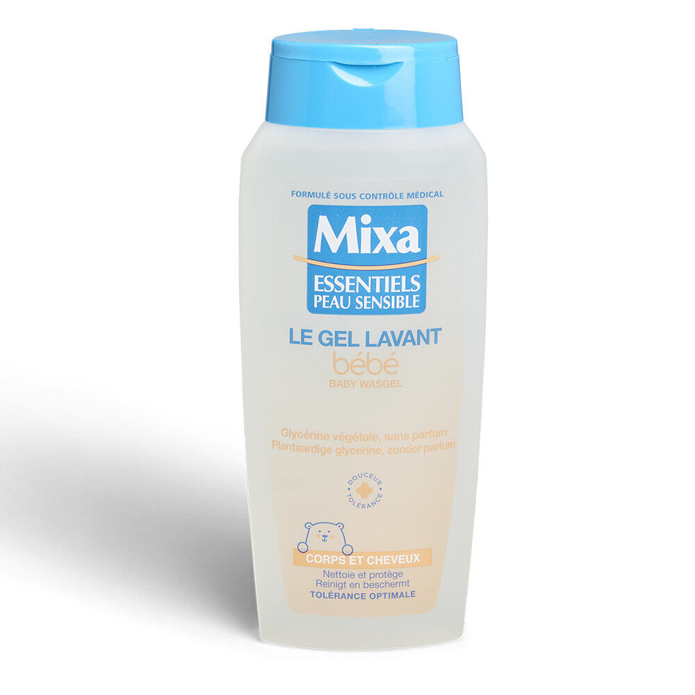 Gel lavant bébé Mixa à la glycérine végétale 400ml