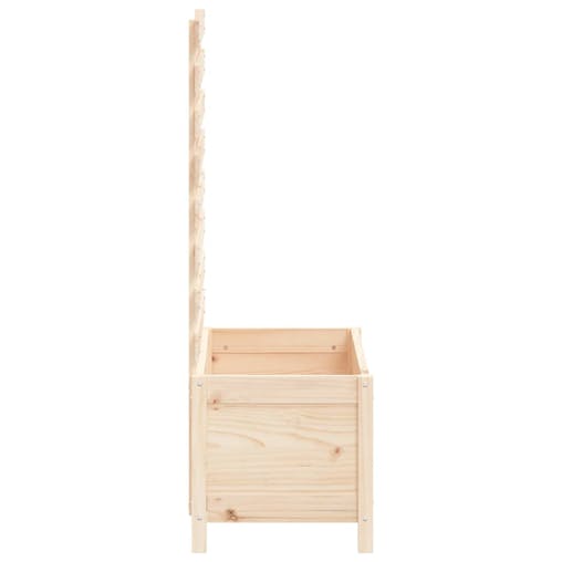 NNEVL Garden Planter with Rack 79x39.5x114 cm Solid Wood Pine