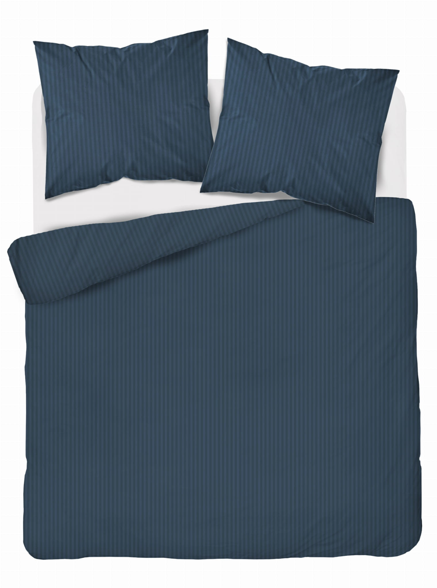 Komplet pościeli z adamaszku Pure Collection 160x200 denim
