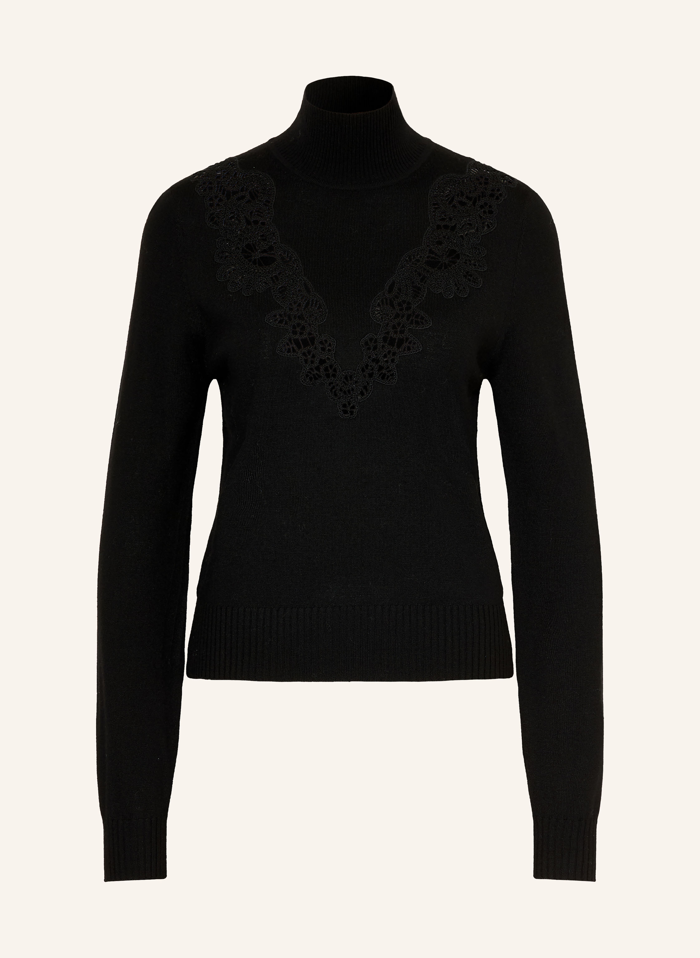 ZIMMERMANN Pullover VALIANT aus Merinowolle mit Spitze