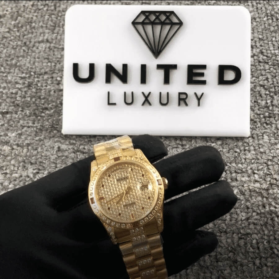 Rolex Day-Date 18038 “Iced Out” Supreme Clone Quality