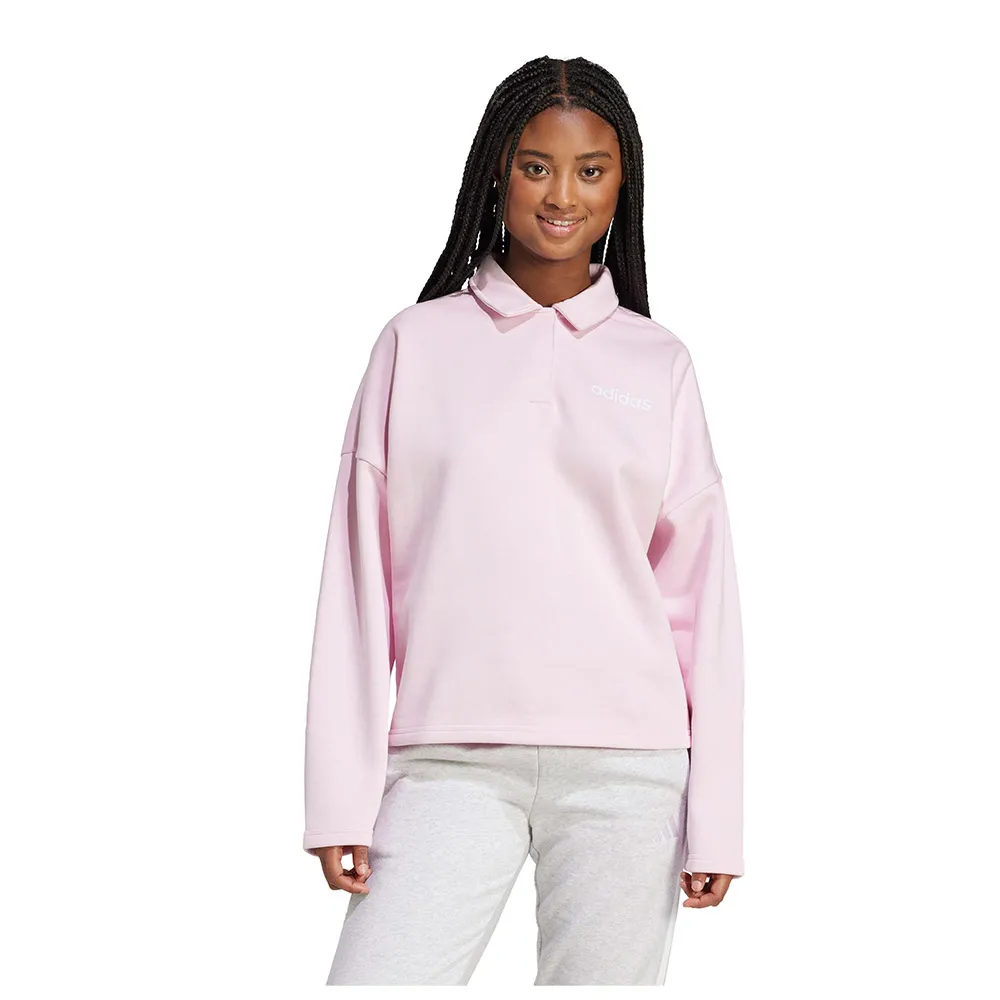 adidas Essentials Linear Fleece Polo sweatshirt