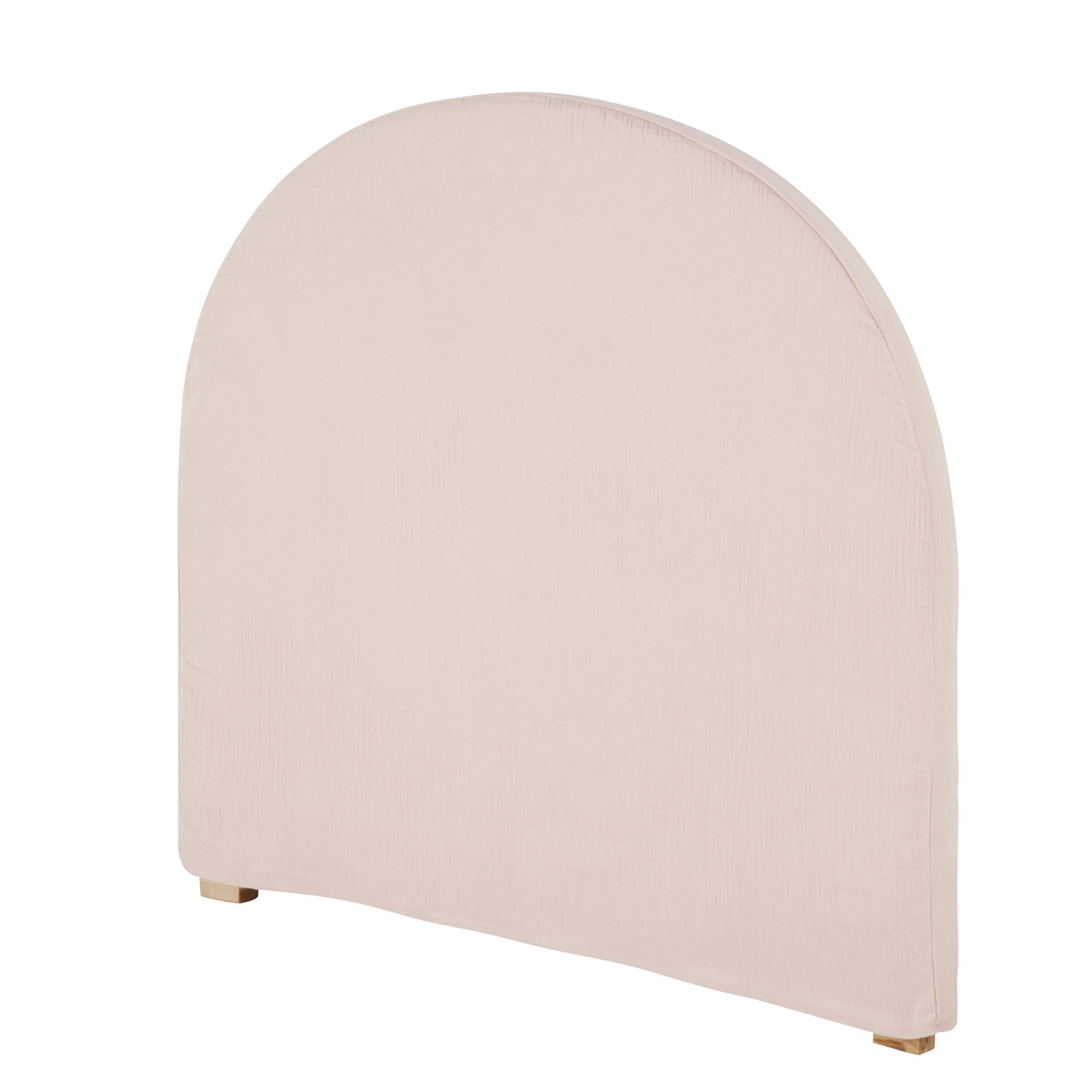 - Housse de tête de lit 90 en gaze de coton rose