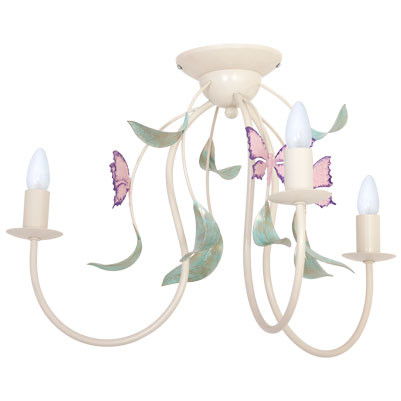 Lampa sufitowa Summer kremowo-zielona-różowa 3xE14x15W IP20 Luminex