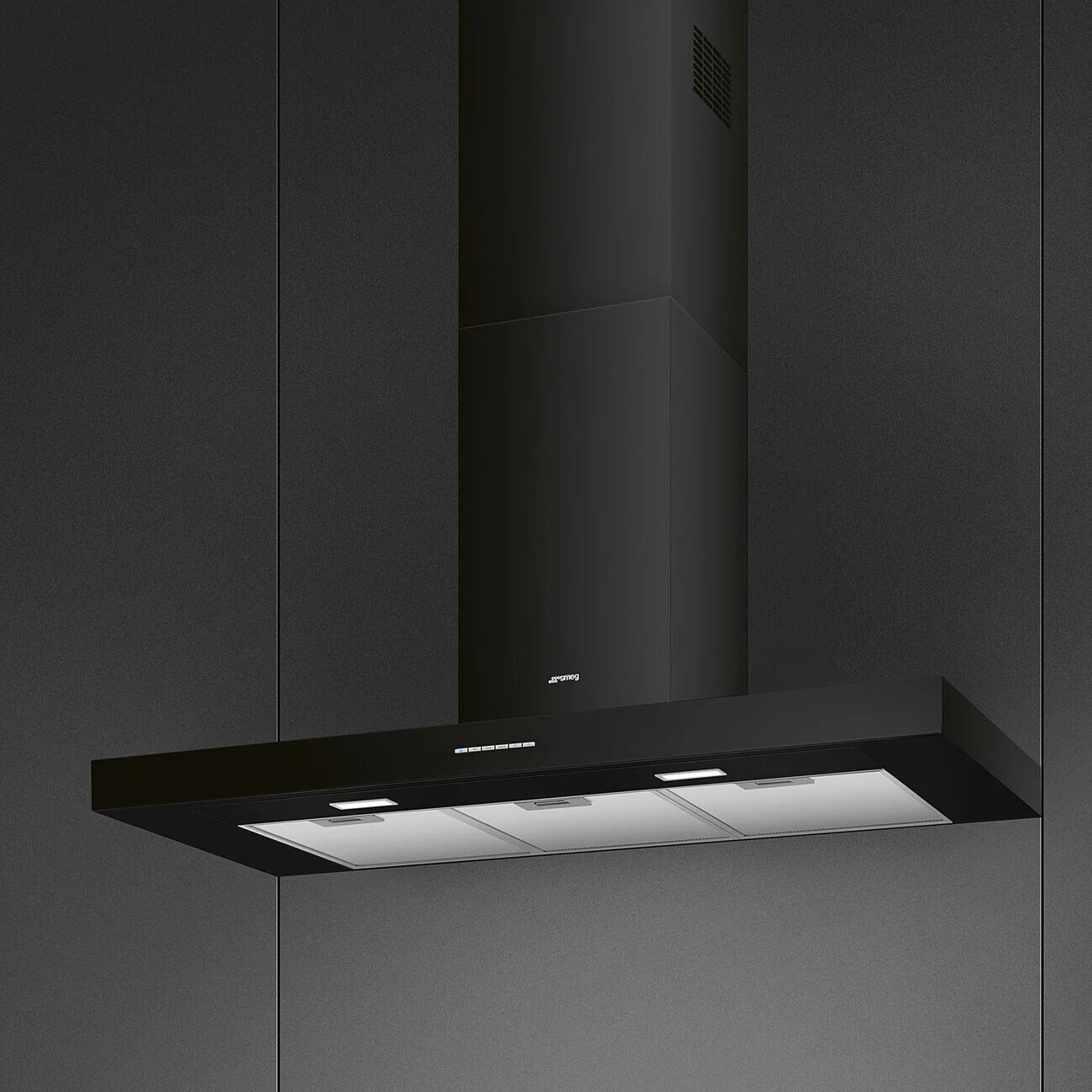 100cm Chimney Hood Black