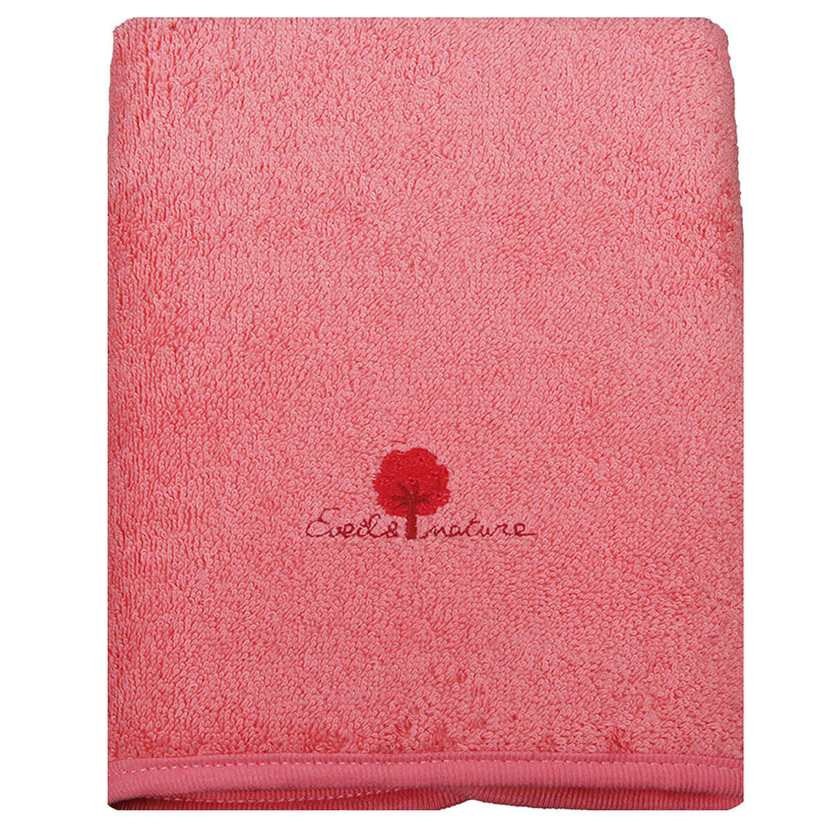 GAMME BIO UNIS - Serviette éponge 50x90 cm Coton bio Corail