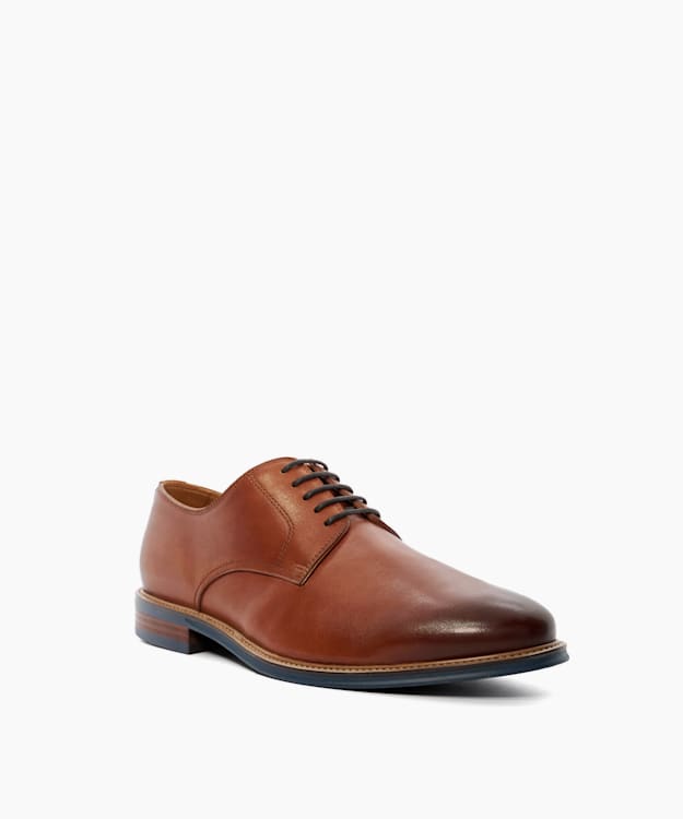 Stanleyy Tan - Natural Wood Sole Gibson Shoes