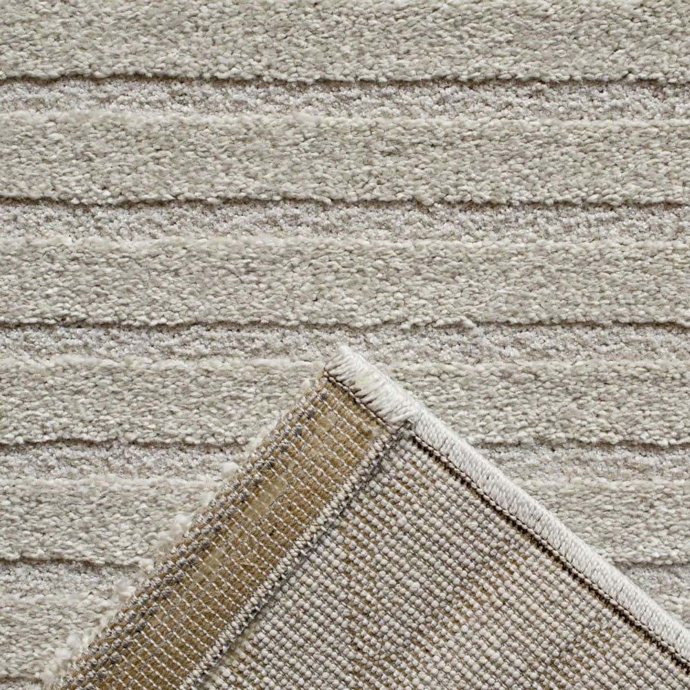 DIXIE II - Tapis contemporain à motif géométrique ecru 160x230 cm