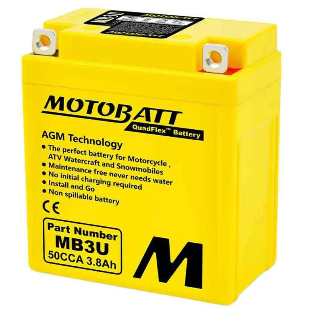 Motobatt MB3U AGM battery