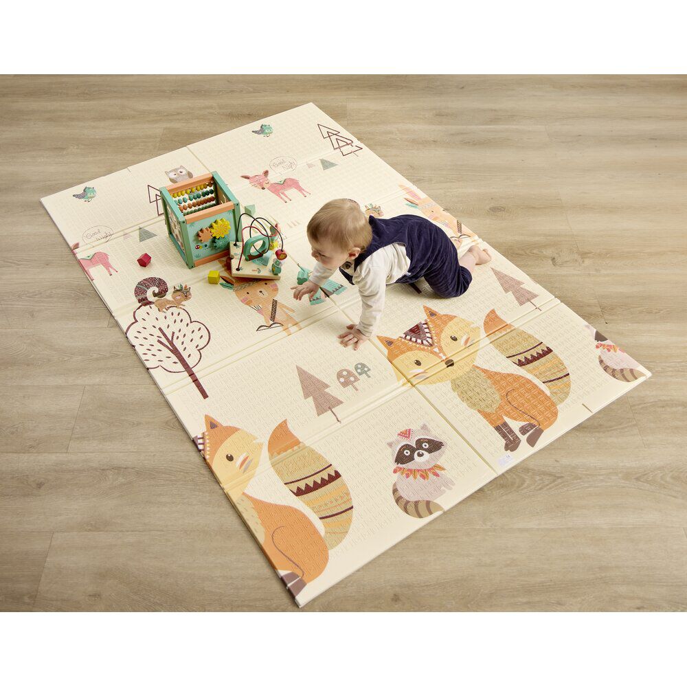 Tapis de jeu enfant thème animaux 180x120cm