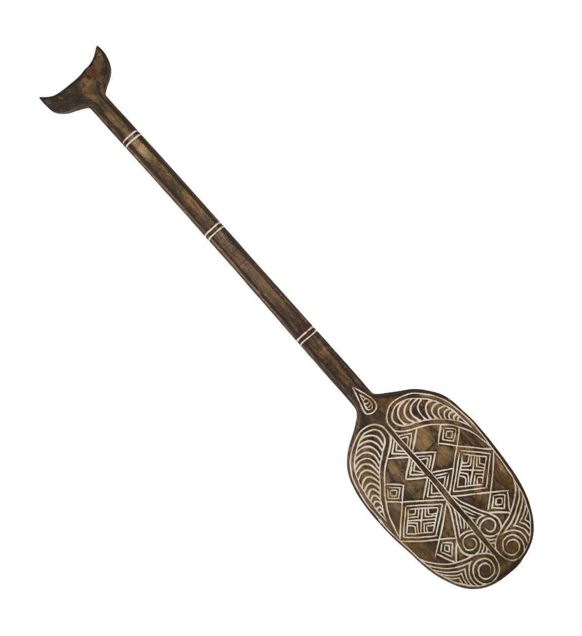 - Pièce décorative en teck marron