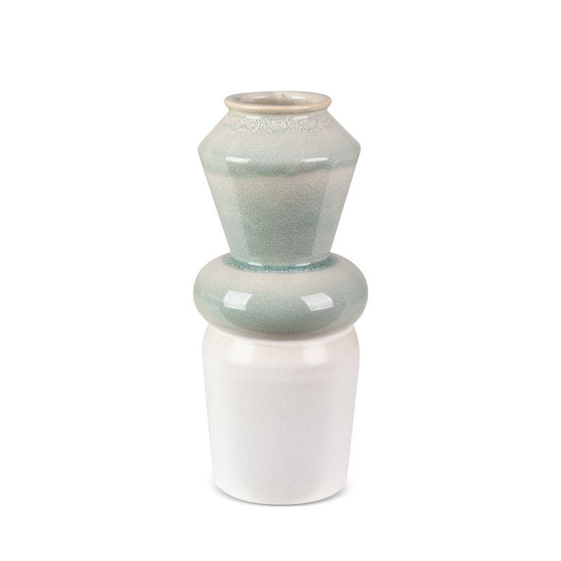 Wazon ceramiczny LIANA 14X31 miętowy
