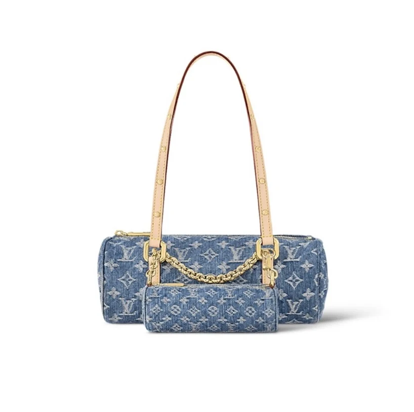 Louis Vuitton LV PAPILLON Denim Handbag