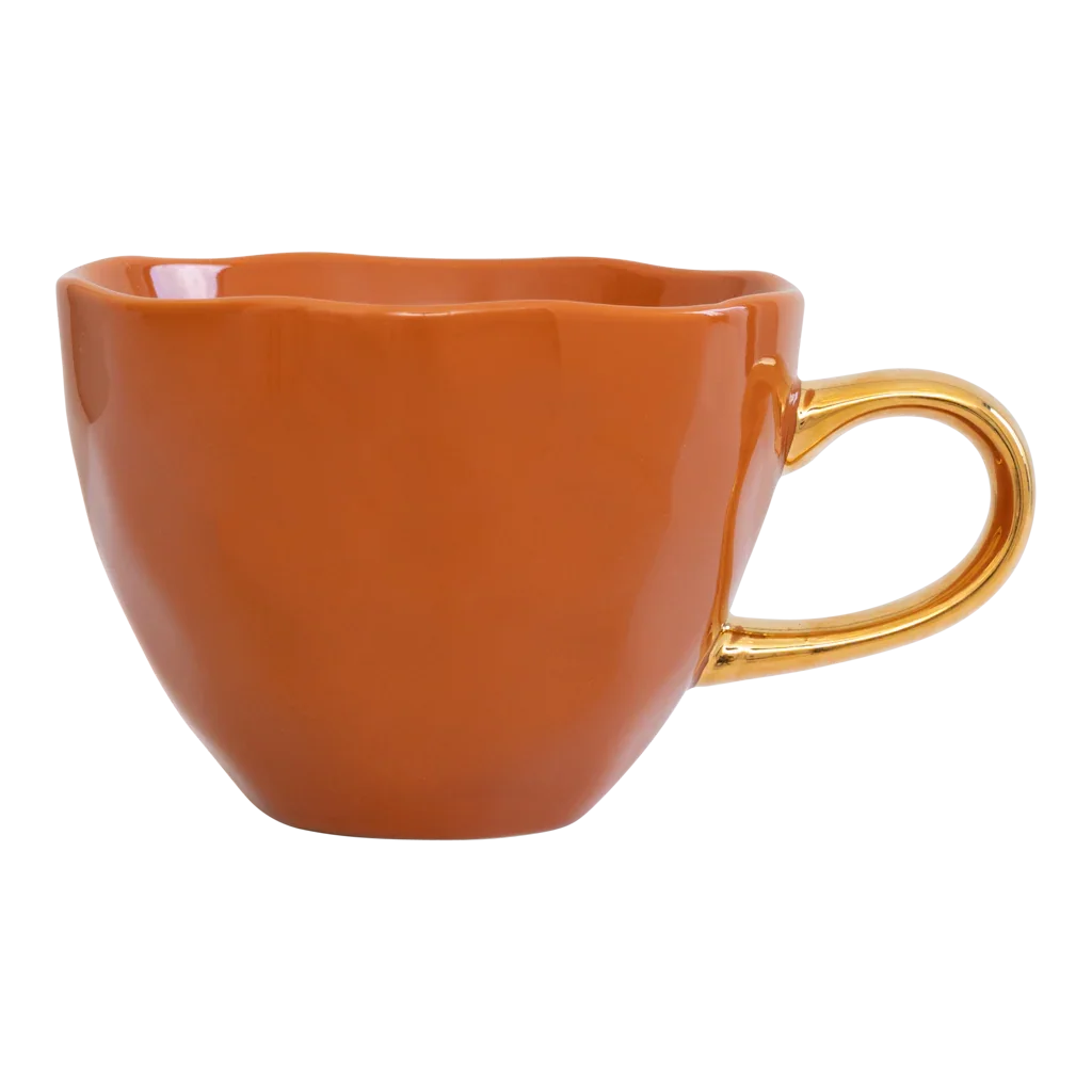 Urban Nature Culture Good Morning kopje Cappuccino/Tea - Burnt Orange - 11x8cm
