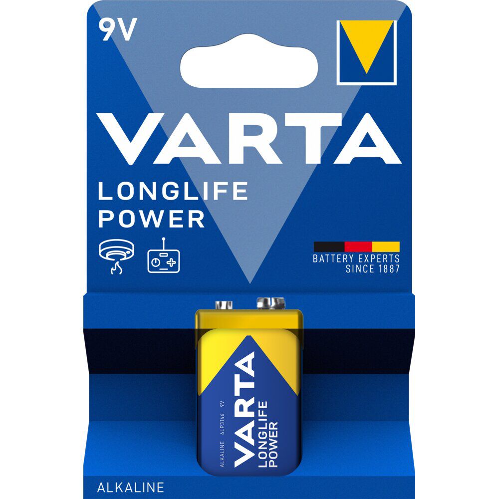 Pile alcaline Varta 9V