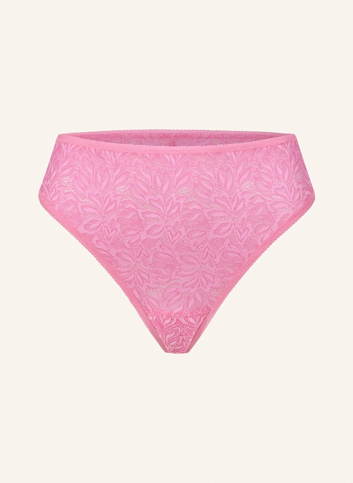 erlich textil Iconic Lace High Waist Brazil String aus Spitze - florales Motiv