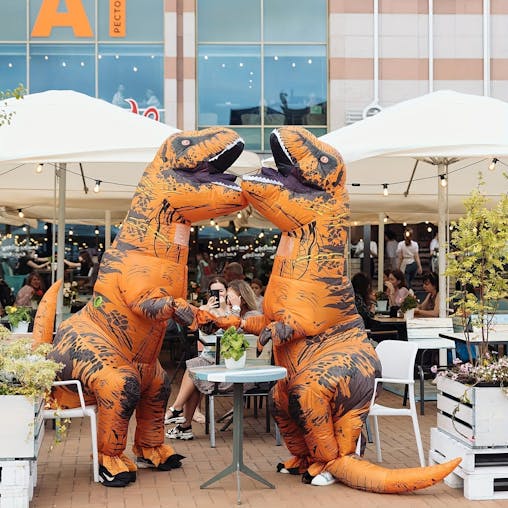 NNETM Adult T-Rex Inflatable Dinosaur Costume for Halloween