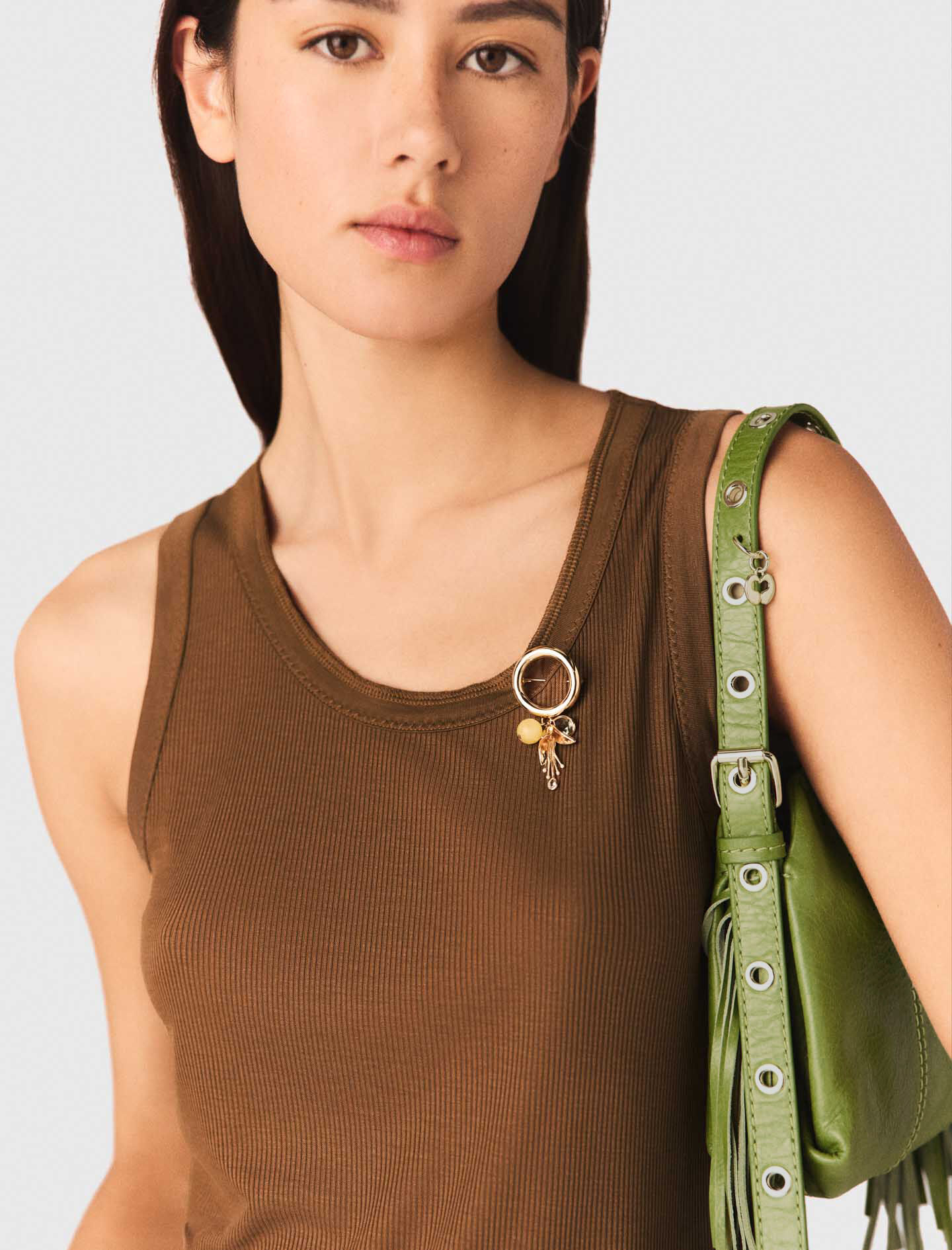Sac Miss M micro cuir craquelé mat