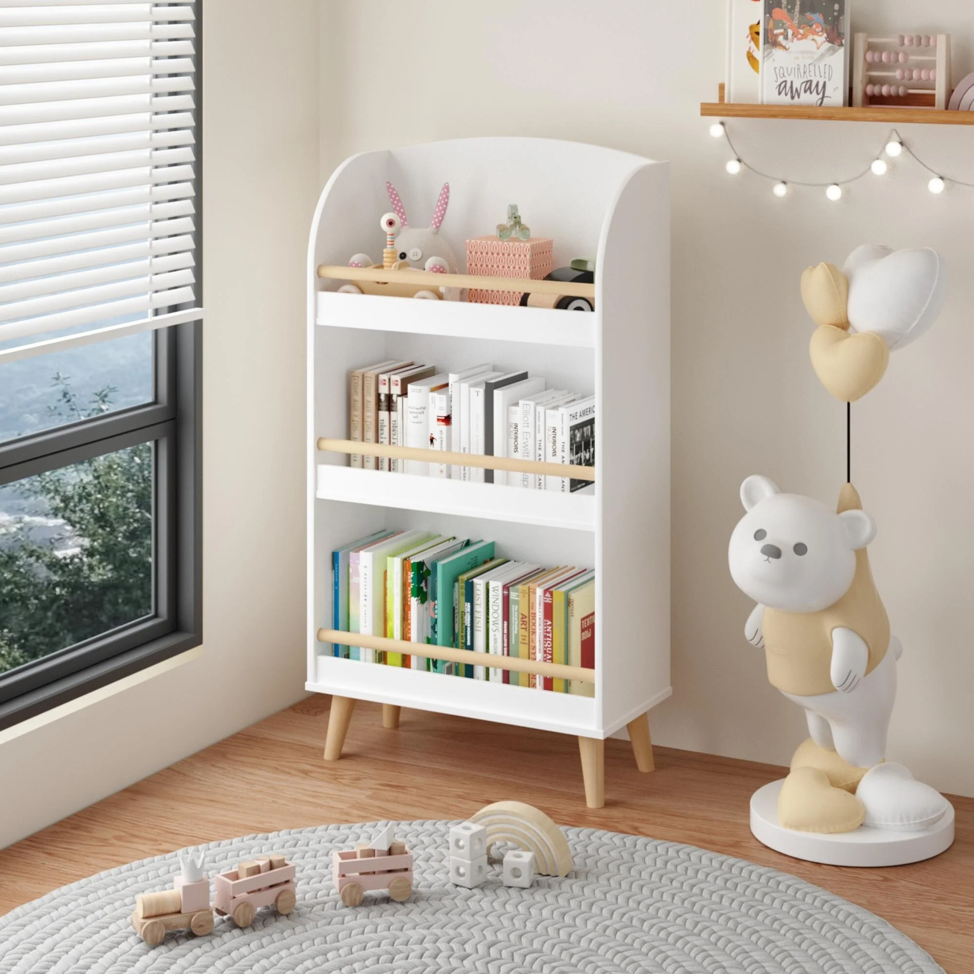 Kids Bookshelf, 3-Tier Bookcase