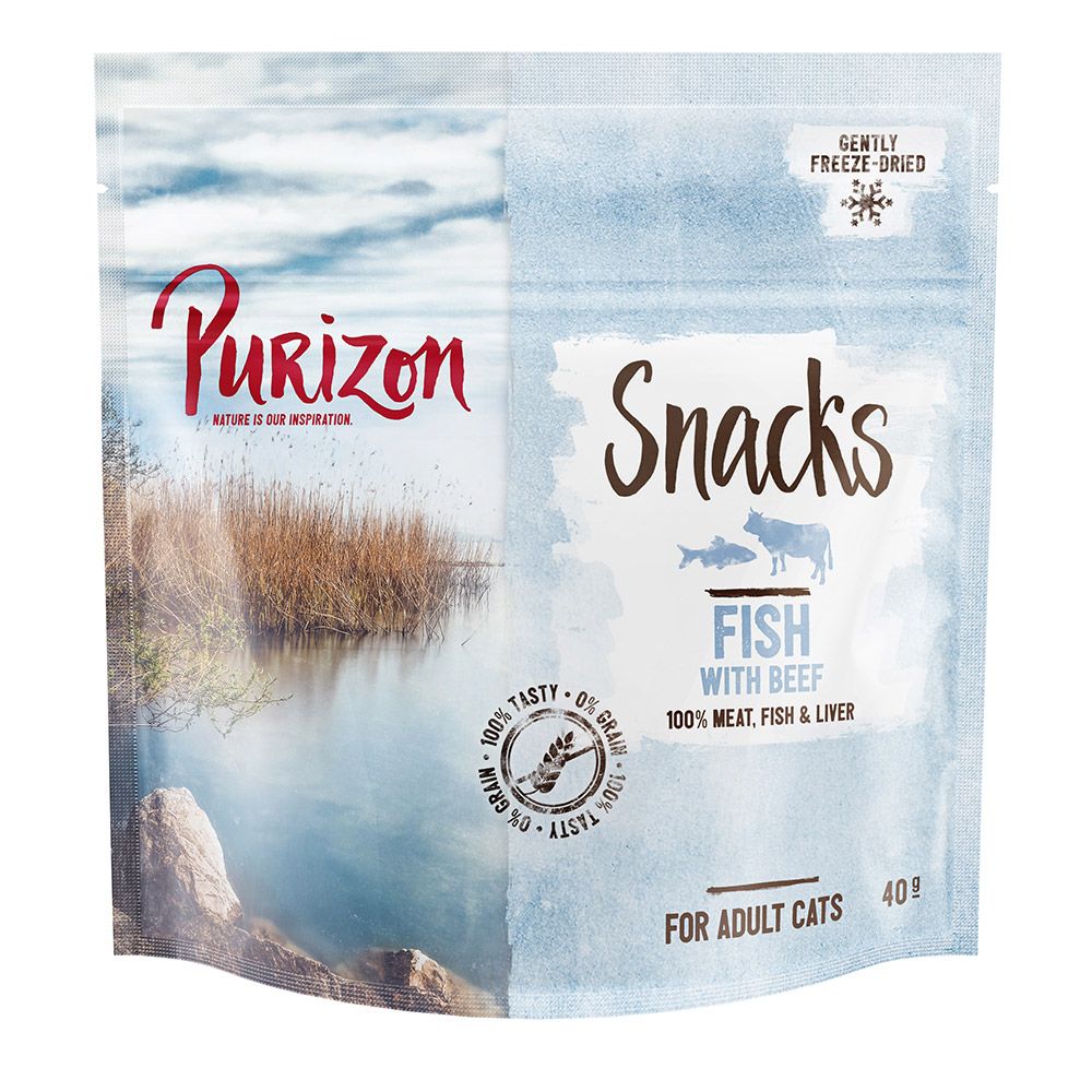 Purizon Cat Snacks - Grain-Free Fish & Beef