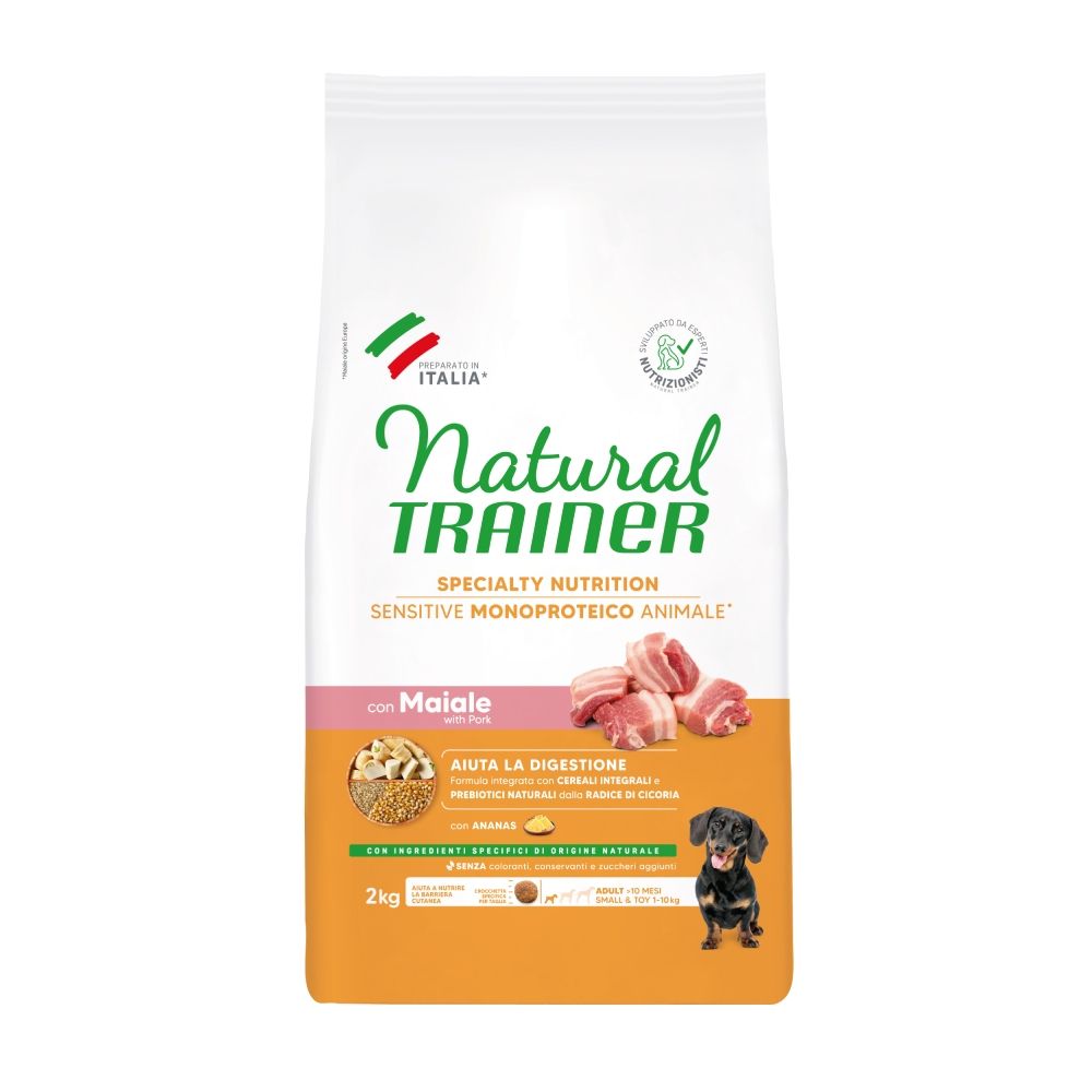 Natural Trainer Sensitive Adult Small & Toy with Pork
