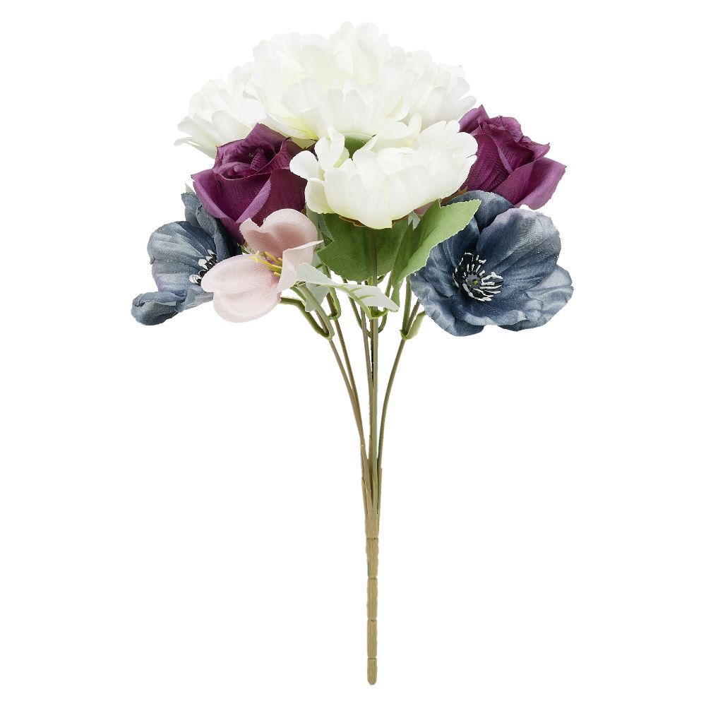 Piquet fleur artificielle Ø18xH32cm multicolore