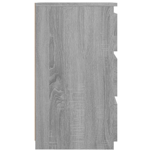 NNEVL Bed Cabinets 2 pcsGrey Sonoma 40x35x62.5 cm Engineered Wood