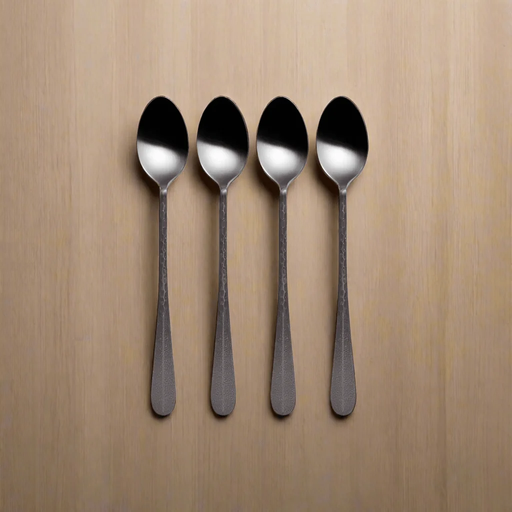 Sable Black Set of 4 Long Handled Spoons