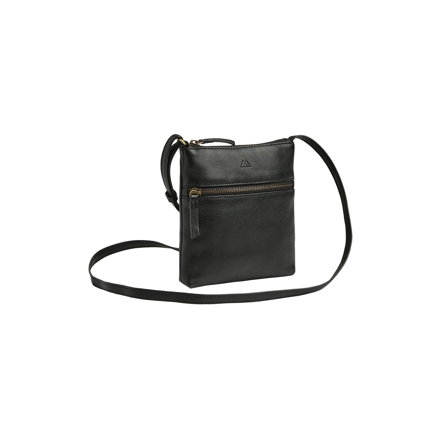 ArloMBG Crossbody Bag Soft Vintage, black w/br. gold