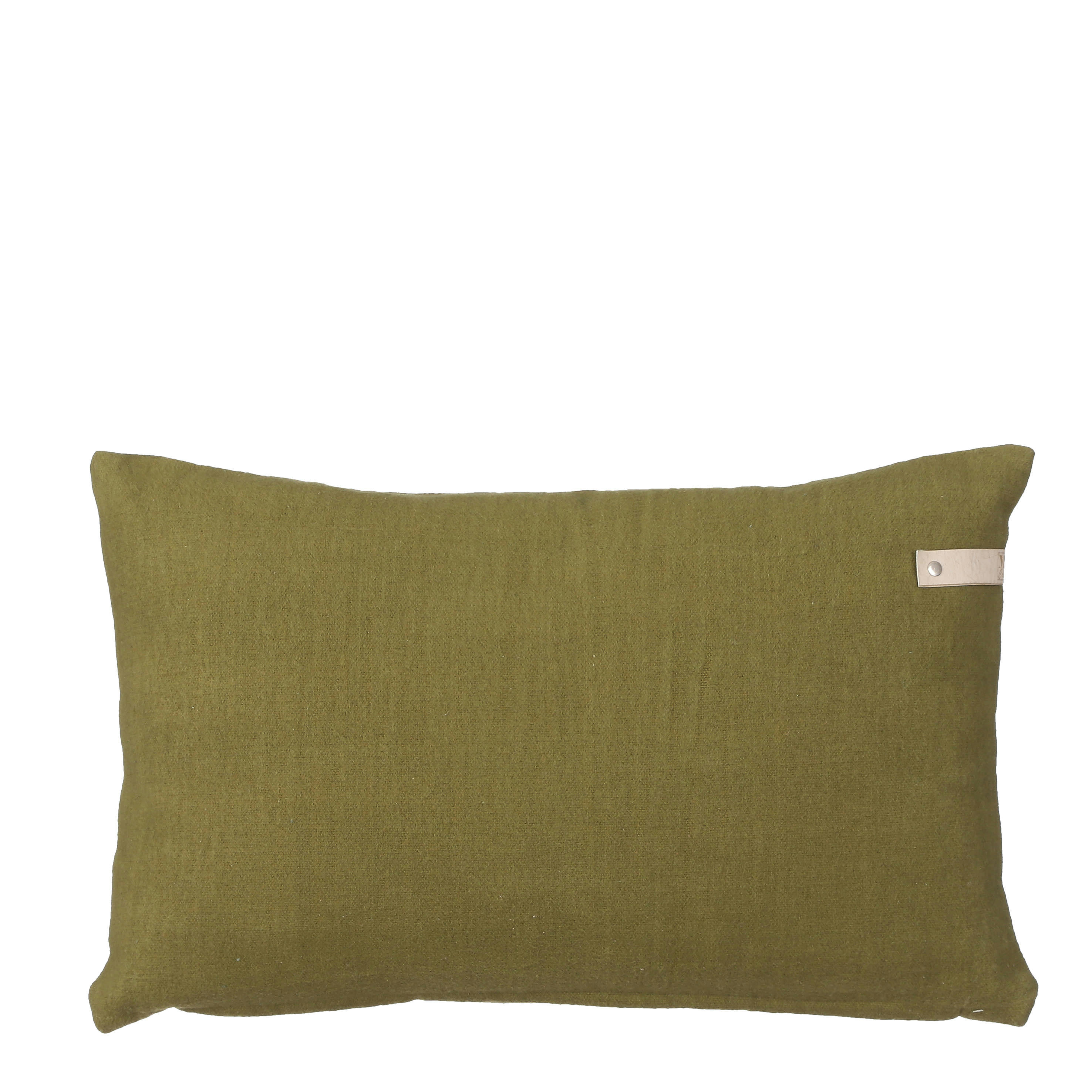 BERING - Coussin en coton vert 55x35