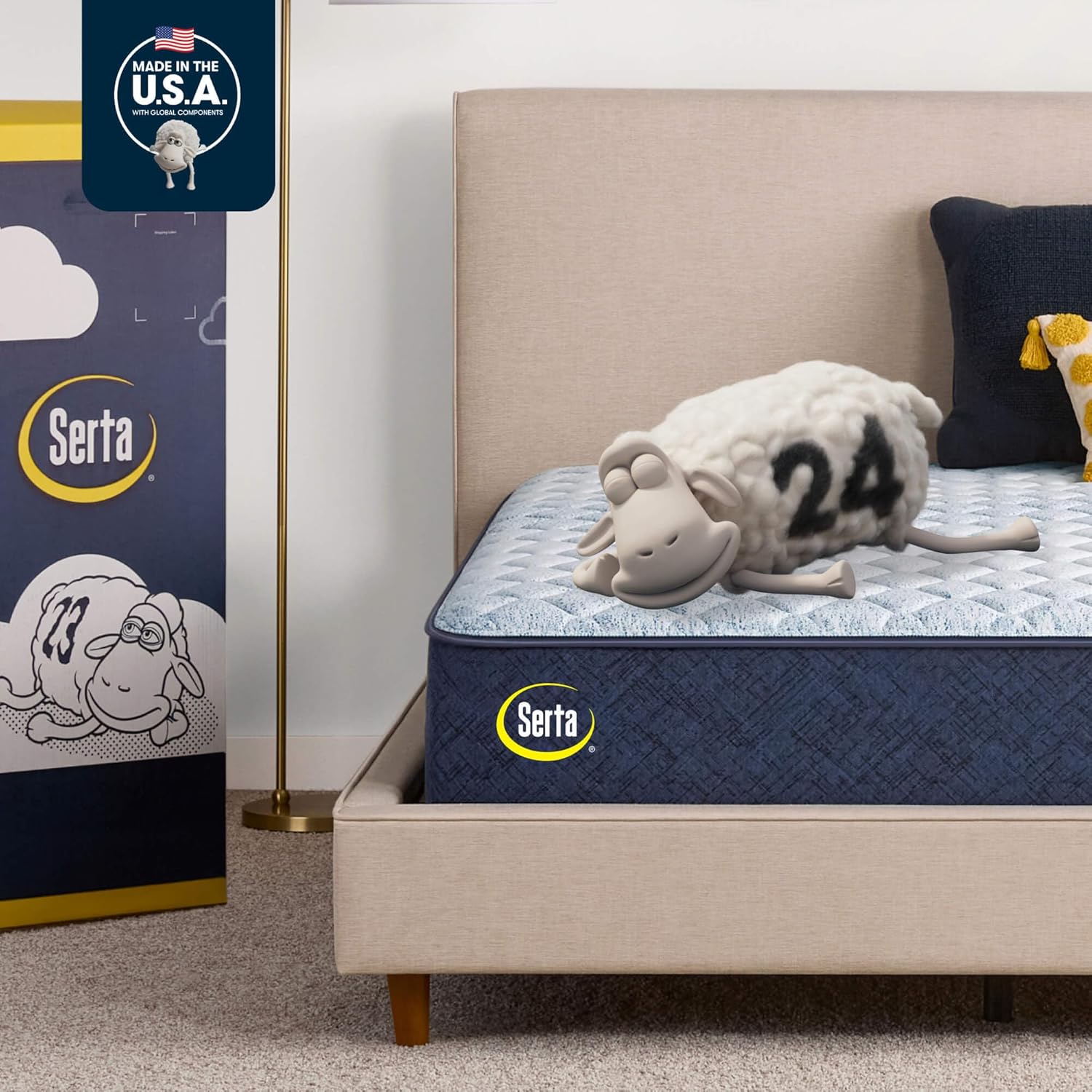 Serta Sleeptrue Medium 12 Queen Hybrid Mattress in a Box, Cooling, Breathable, and Pressure Relieving - 100 Night Trial, CertiPUR-US Certified and 10 Year Limited Warranty