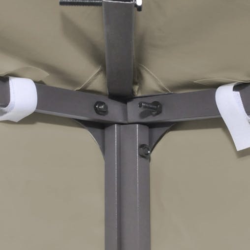 NNEVL Gazebo Top Cover 310 g/m&sup2; 3x3 m Beige