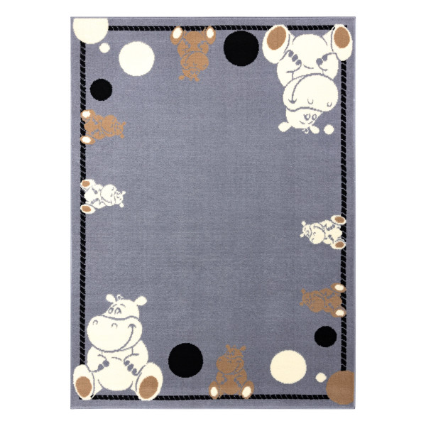 Dywan BCF FLASH Hippo 3993 - Hipopotam, hipek szary 140x190 cm