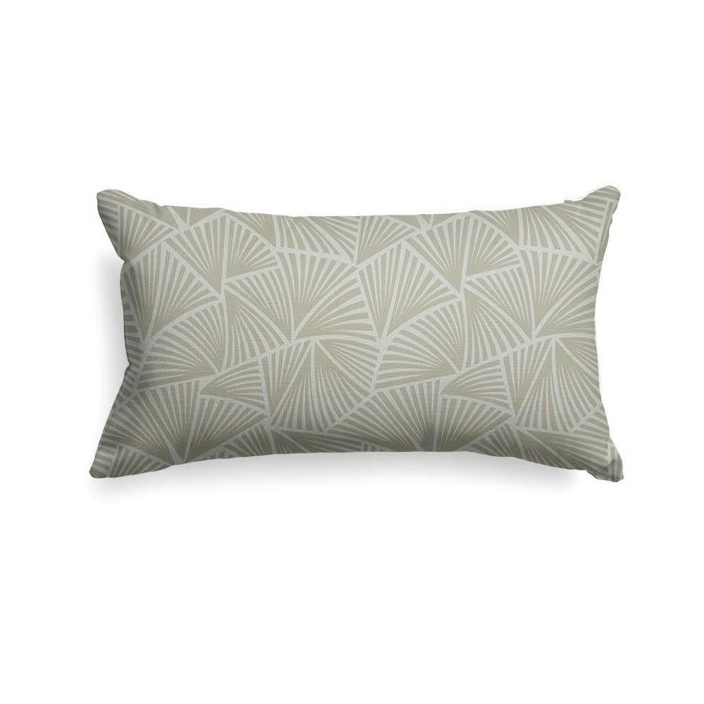 PALMA - Housse de coussin coton Beige 25x45 cm