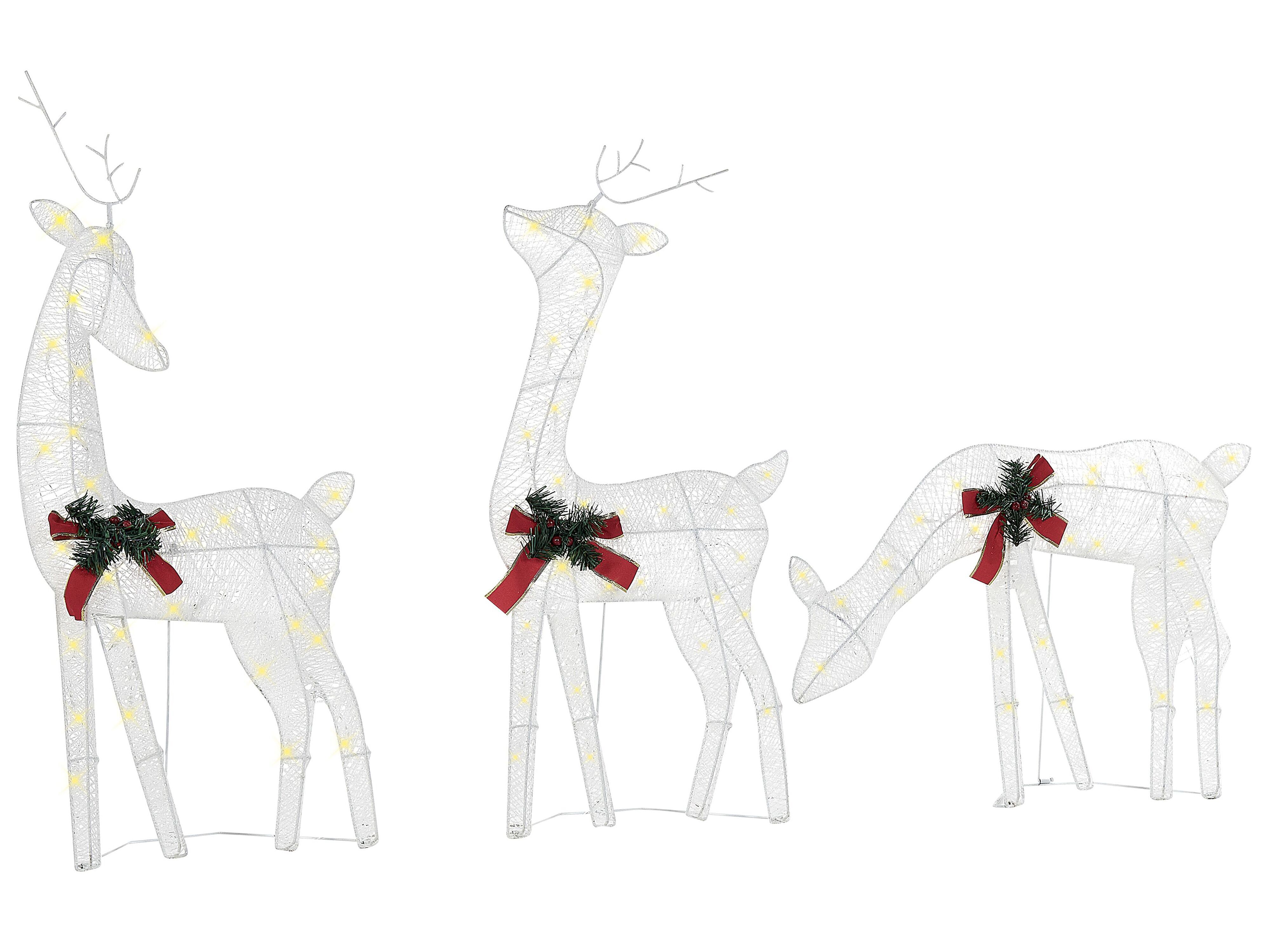 Outdoor Decoration LED ANGELI Reindeer 92/85/49 cm White